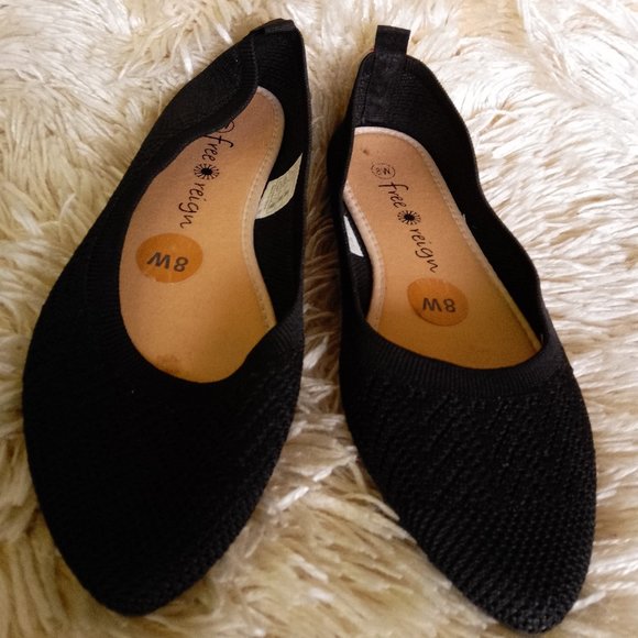 Free Reign, Women Flat shoes, Black, 8 US - Picture 1 of 6